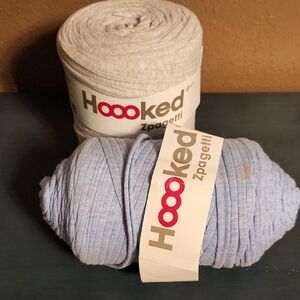 Hoooked Zpagetti Blue and Gray T Shirt Yarn